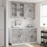 Unità Cucina KALMAR 4 pcs Grigio Cemento Legno ingegnerizzato