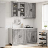 Unità Cucina KALMAR 4 pcs Sonoma grigio Legno ingegnerizzato