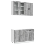 Unità Cucina KALMAR 4 pcs Sonoma grigio Legno ingegnerizzato