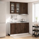 Unità Cucina KALMAR 4 pcs Rovere Marrone Legno ingegnerizzato