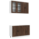Unità Cucina KALMAR 4 pcs Rovere Marrone Legno ingegnerizzato
