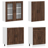 Unità Cucina KALMAR 4 pcs Rovere Marrone Legno ingegnerizzato