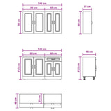 Unità Cucina KALMAR 4 pcs Rovere Marrone Legno ingegnerizzato