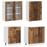 Unità Cucina KALMAR 4 pcs Legno antico Legno ingegnerizzato