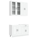 Unità Cucina KALMAR 4 pcs Bianco Legno ingegnerizzato