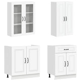 Unità Cucina KALMAR 4 pcs Bianco Legno ingegnerizzato