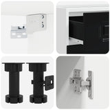 Unità Cucina KALMAR 4 pcs Nero Legno ingegnerizzato