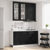 Unità Cucina KALMAR 4 pcs Nero Legno ingegnerizzato