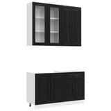 Unità Cucina KALMAR 4 pcs Nero Legno ingegnerizzato