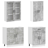 Unità Cucina KALMAR 4 pcs Grigio Cemento Legno ingegnerizzato
