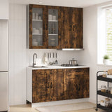 Unità Cucina KALMAR 4 pcs Rovere Fumo Legno ingegnerizzato