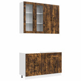 Unità Cucina KALMAR 4 pcs Rovere Fumo Legno ingegnerizzato