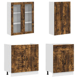 Unità Cucina KALMAR 4 pcs Rovere Fumo Legno ingegnerizzato