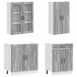 Unità Cucina KALMAR 4 pcs Sonoma grigio Legno ingegnerizzato