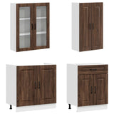 Unità Cucina KALMAR 4 pcs Rovere Marrone Legno ingegnerizzato