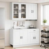Unità Cucina PORTO 4 pcs Bianco Legno ingegnerizzato