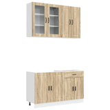 Unità Cucina PORTO 4 pcs Rovere Sonoma Legno ingegnerizzato