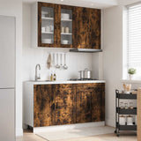 Unità Cucina PORTO 4 pcs Rovere Fumo Legno ingegnerizzato
