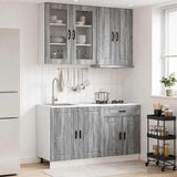 Unità Cucina PORTO 4 pcs Sonoma grigio Legno ingegnerizzato