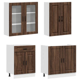 Unità Cucina PORTO 4 pcs Rovere Marrone Legno ingegnerizzato