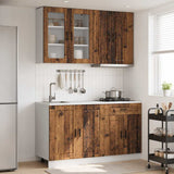 Unità Cucina PORTO 4 pcs Legno antico Legno ingegnerizzato