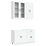 Unità Cucina PORTO 4 pcs Bianco Legno ingegnerizzato