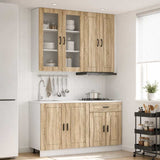 Unità Cucina PORTO 4 pcs Rovere Sonoma Legno ingegnerizzato