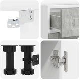 Unità Cucina PORTO 4 pcs Grigio Cemento Legno ingegnerizzato