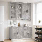 Unità Cucina PORTO 4 pcs Grigio Cemento Legno ingegnerizzato