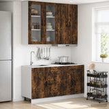 Unità Cucina PORTO 4 pcs Rovere Fumo Legno ingegnerizzato