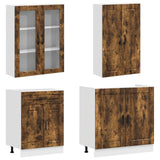 Unità Cucina PORTO 4 pcs Rovere Fumo Legno ingegnerizzato