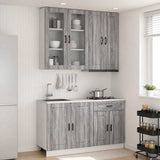 Unità Cucina PORTO 4 pcs Sonoma grigio Legno ingegnerizzato