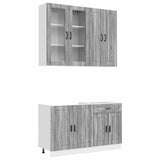 Unità Cucina PORTO 4 pcs Sonoma grigio Legno ingegnerizzato