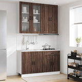 Unità Cucina PORTO 4 pcs Rovere Marrone Legno ingegnerizzato