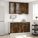 Unità Cucina LYON 4 pcs Rovere Fumo Legno ingegnerizzato