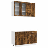 Unità Cucina LYON 4 pcs Rovere Fumo Legno ingegnerizzato