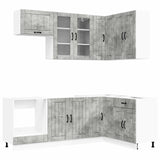 Unità Cucina LUCCA 8 pcs Grigio Cemento Legno ingegnerizzato