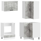 Unità Cucina LUCCA 8 pcs Grigio Cemento Legno ingegnerizzato