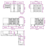 Unità Cucina LUCCA 8 pcs Grigio Cemento Legno ingegnerizzato
