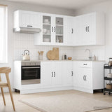 Unità Cucina LUCCA 8 pcs Bianco Lucido Legno ingegnerizzato