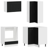 Unità Cucina LUCCA 8 pcs Nero Legno ingegnerizzato