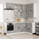 Unità Cucina LUCCA 8 pcs Grigio Cemento Legno ingegnerizzato
