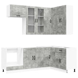 Unità Cucina LUCCA 8 pcs Grigio Cemento Legno ingegnerizzato
