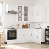 Unità Cucina LUCCA 8 pcs Bianco Lucido Legno ingegnerizzato