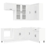 Unità Cucina LUCCA 8 pcs Bianco Lucido Legno ingegnerizzato