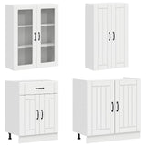 Unità Cucina LUCCA 8 pcs Bianco Lucido Legno ingegnerizzato