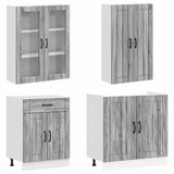 Unità Cucina LUCCA 8 pcs Sonoma grigio Legno ingegnerizzato