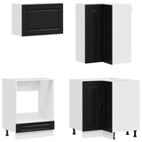 Unità Cucina PORTO 8 pcs Nero Legno ingegnerizzato