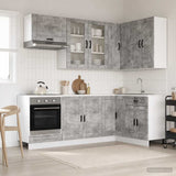 Unità Cucina PORTO 8 pcs Grigio Cemento Legno ingegnerizzato