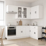 Unità Cucina PORTO 8 pcs Bianco Lucido Legno ingegnerizzato